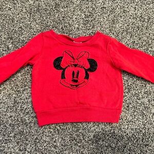 Disney Red Minnie Mouse Kids Sweatshirt